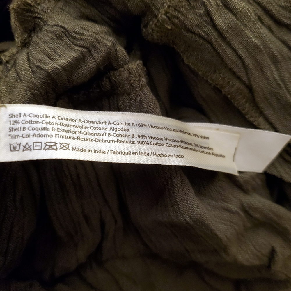 Free People Womens Adella Cami In Olive Sparrow S NWT - Picture 8 of 8